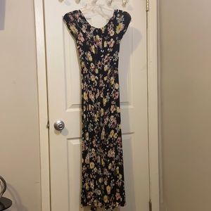 Printed Romper Maxi Dress